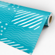 Turquoise Asymmetric Texture Wallpaper