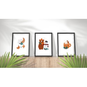 Dekofolie Winterfreunde