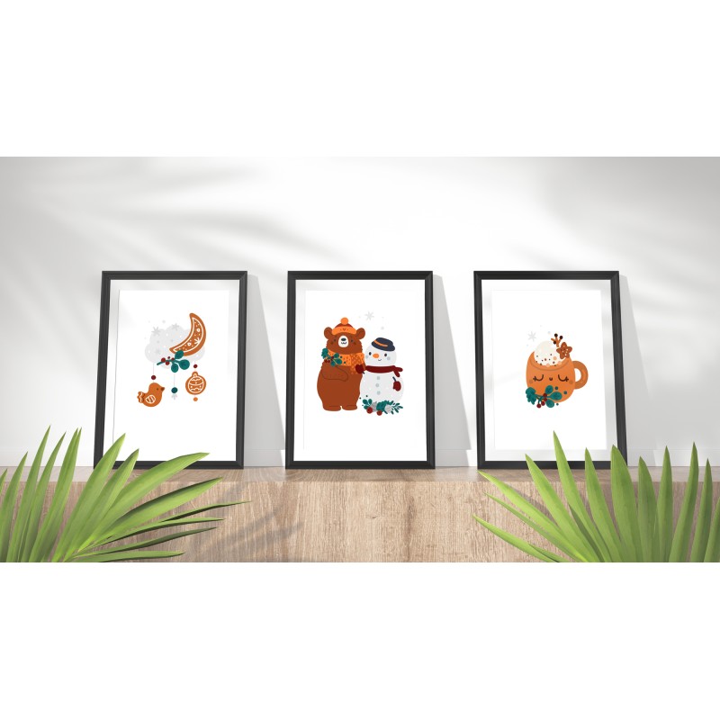 Pellicola decorativa Amici d'inverno