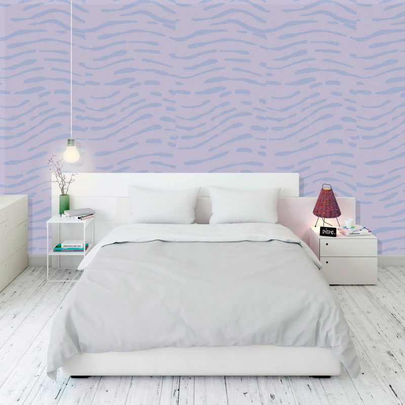Lilac Stain Textured Wallpaper