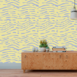 Yellow and Lilac Textured Wallpaper