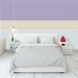 Infantile Duo Purple and White Wallpaper