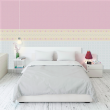 Infantile Duo Pink and White Wallpaper