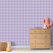 Chessboard Wallpaper in Pastel Purple