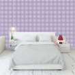 Chessboard Wallpaper in Pastel Purple