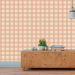 Orange Pastel Chessboard Wallpaper
