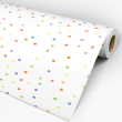 Geometric Wallpaper with Colorful Dots