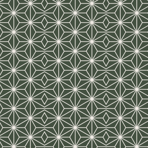 Papel Pintado Geométrico Verde