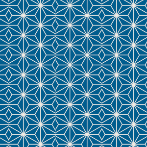 Blaue geometrische Tapete