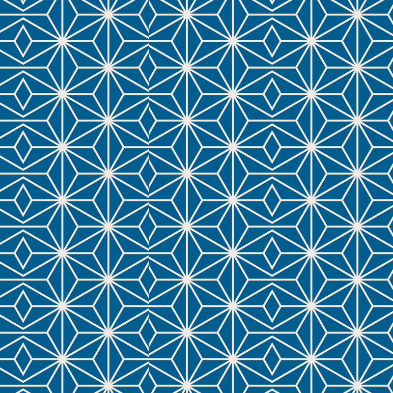 Blaue geometrische Tapete