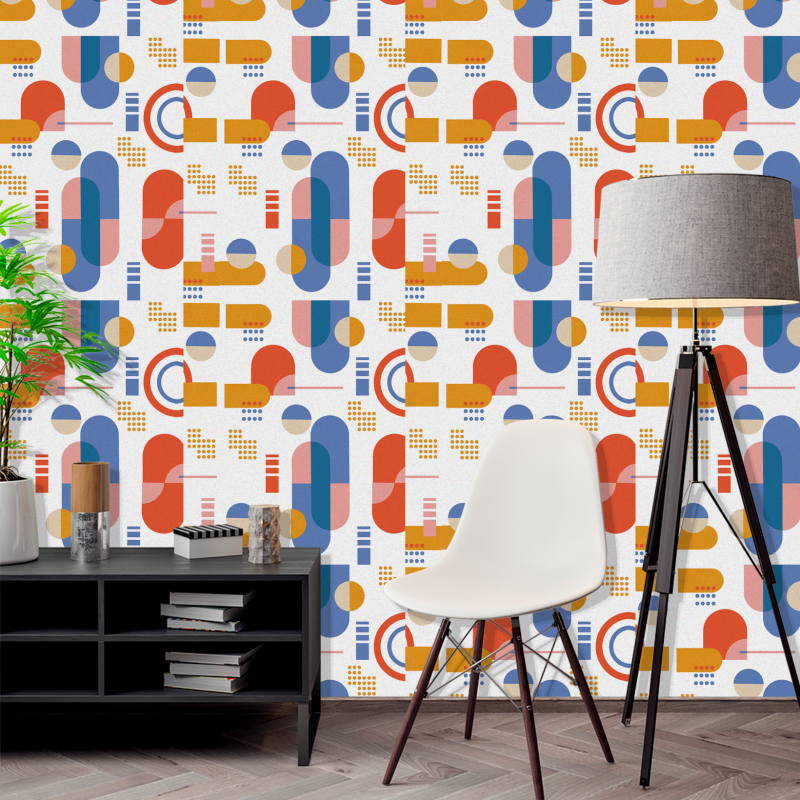 Papier Peint Géométrique Bauhaus