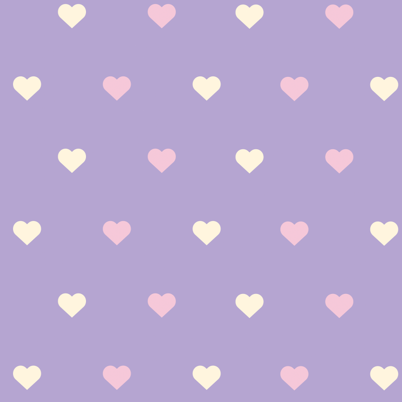 Infantile Lilac Heart Wallpaper