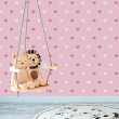 Infantile Wallpaper Pastel Pink Hearts