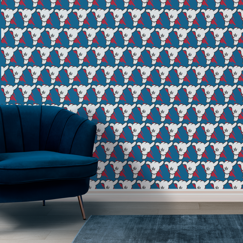 Papier peint Jeunesse Cartoon Bleu