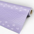 Youthful Wallpaper Pastel Lilac Stars
