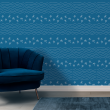 Youthful Wallpaper with Pastel Blue Stars