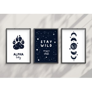 Decorative Foil Moon Phases...