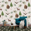Watercolor Forest Animals Wallpaper