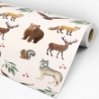 Watercolor Forest Animals Wallpaper