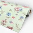 Papier Peint Floral Vert Aquarelle