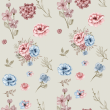 Floral Cream Watercolor Wallpaper