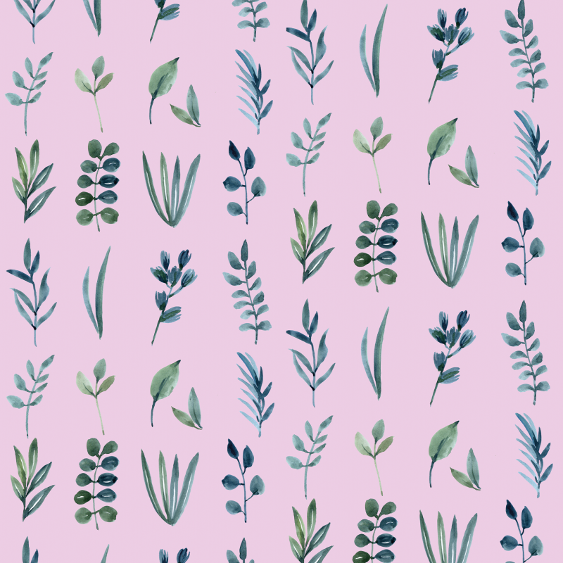 Lilac Watercolor Floral Wallpaper