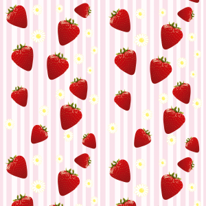 Jugendliche Erdbeer-Tapete