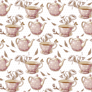 Youthful Wallpaper Teapots...