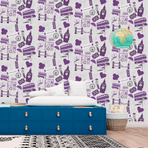 Purple Youthful Wallpaper...