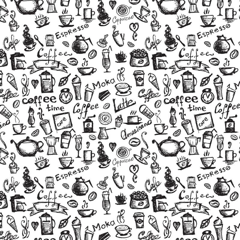 Papier Peint Café Noir