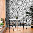 Carta Da Parati Caffetteria Nera