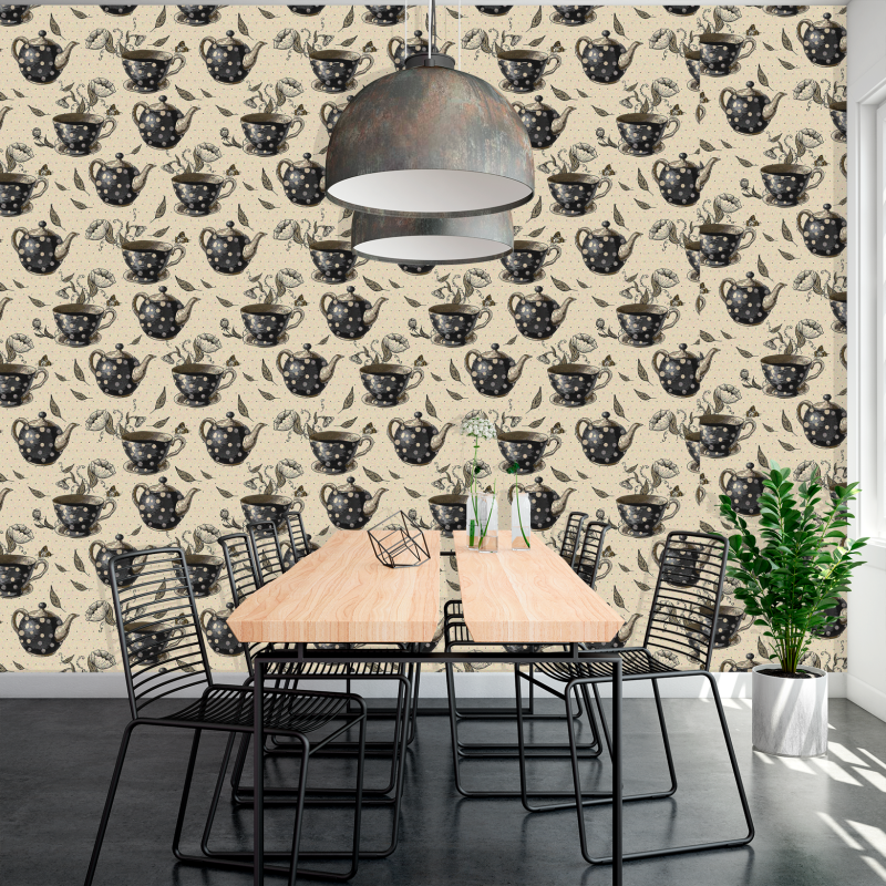 Papel Pintado Café Vintage