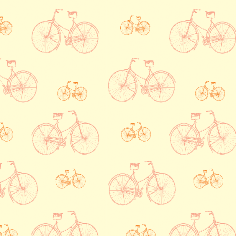 Jugendliche Tapete Gelbe Fahrräder