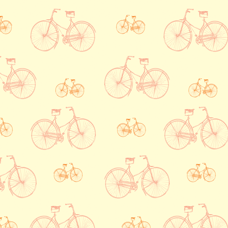 Youthful Wallpaper Yellow Bicycles