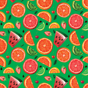 Wallpaper with Fruits on...