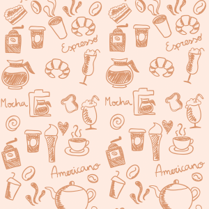 Pink Café Wallpaper