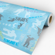 Carta da parati Giovanile Skate Blu