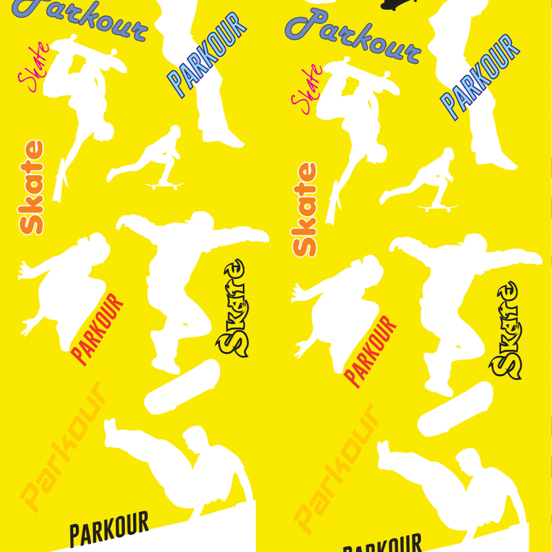Youthful Yellow Skate Wallpaper