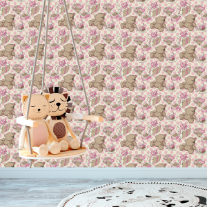 Papel Pintado Infantil Oso...