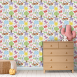 Children's Wallpaper Forest Colors