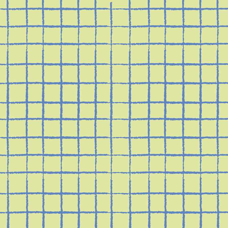 Geometrische Tapete mit grünen Quadraten auf gelbem Hintergrund