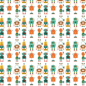 Children's Robot Wallpaper