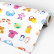 Papel Pintado Infantil Bebe de Colores