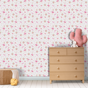 Youthful wallpaper, pink...