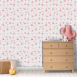 Youthful wallpaper, pink ballerina.