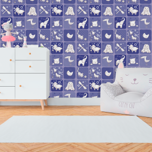 Children's Purple Checkered...