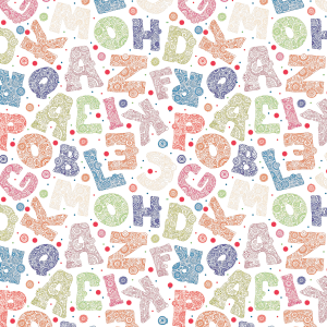 Children's Wallpaper Letters