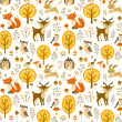 Children's Wallpaper Yellow Forest