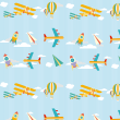Papier peint pour enfants avec des avions