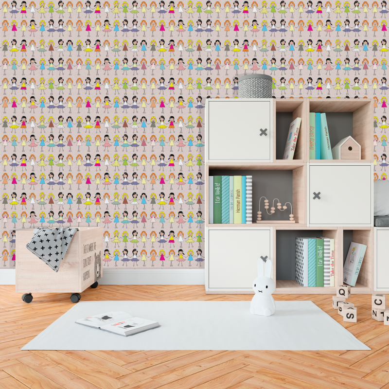 Papel Pintado infantil niñas